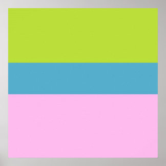 Poster imagem três cores arte