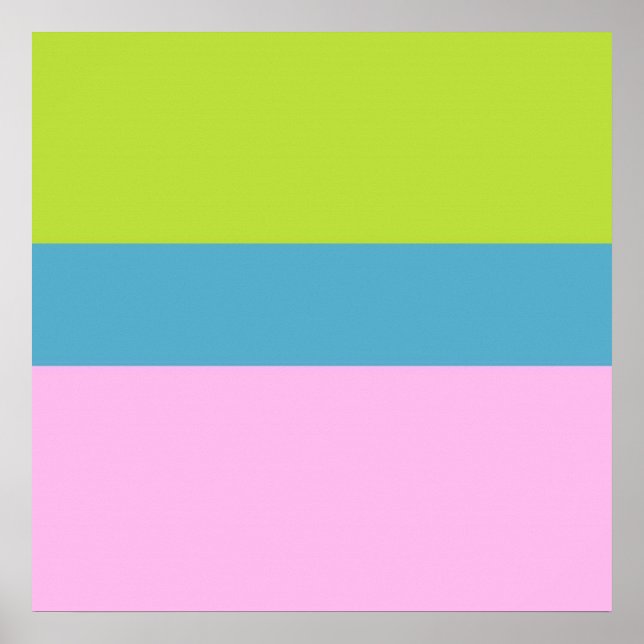 Poster imagem três cores arte (Frente)