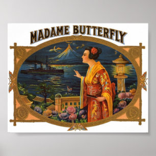 Poster Imagem Vintage - Madame Butterfly