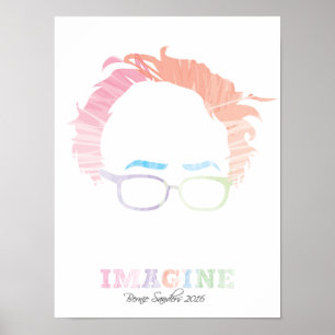 Póster Imagine as máquinas de lixar 2016 de Bernie -