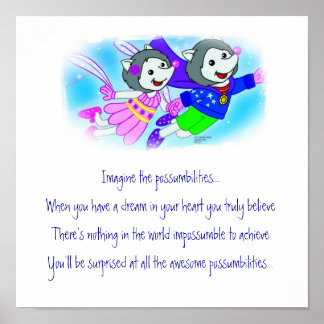 Poster "Imagine As Possibilidades"