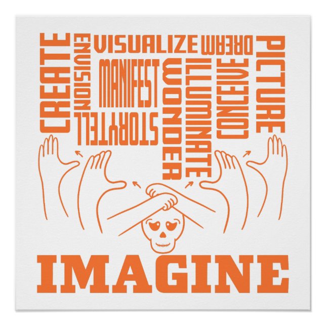 Póster Imagine - Design ASL (Frente)