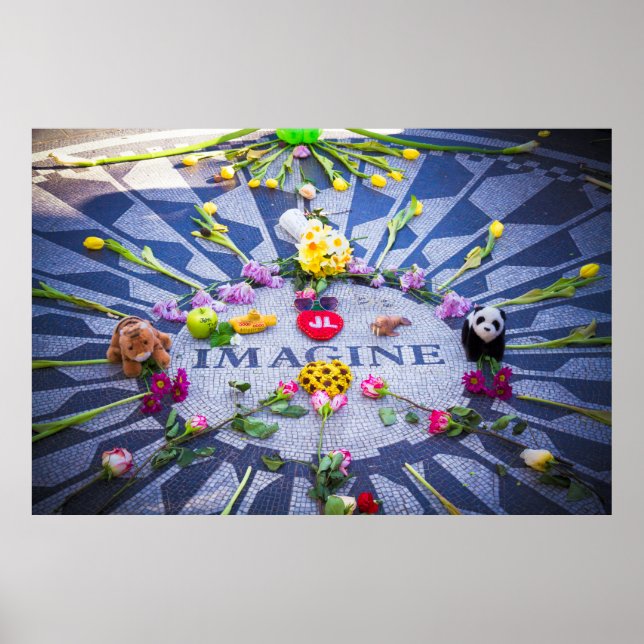 Poster Imagine Strawberry Fields NYC (Frente)