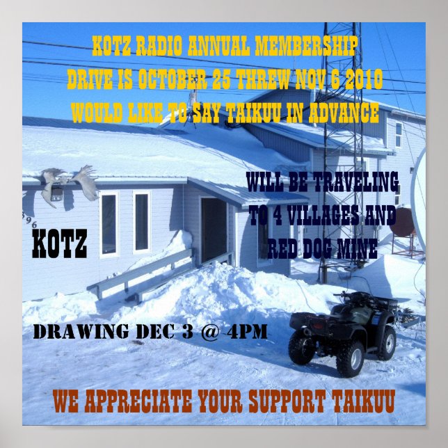 PÓSTER IMG_0319, KOTZ RADIO ANUAL MEMBERSHIPDRIVE É ... (Frente)
