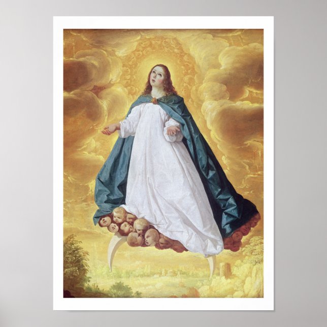 Poster Immaculate Conception, c.1628-30 (óleo sobre a cân (Frente)