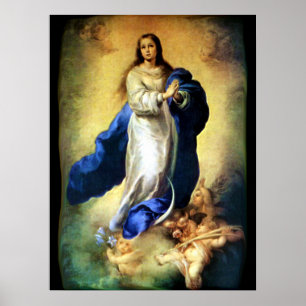 Póster Immaculate Conception of Virgin Mary - Murillo
