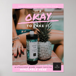 Poster impaciente obscuro - rosa marcado