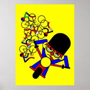 Poster Impacto de motocicleta de Tour de France no