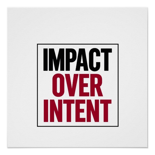 Póster Impacto Sobre Intenção (Frente)