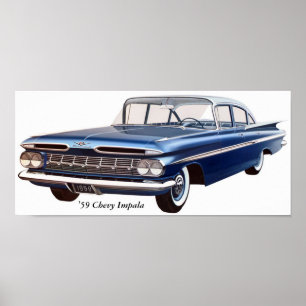 Poster 'Impala de 59 Chevy
