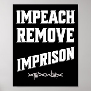 Poster Impeach Remove Imrison Trump Cabinet Save Democra