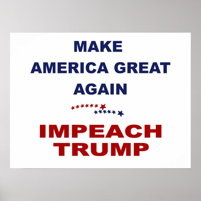 Póster Impeach Trump (Frente)
