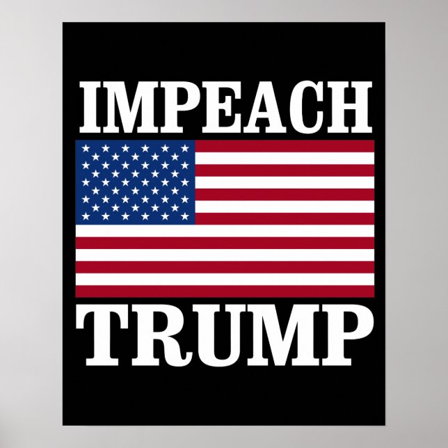 Poster Impeach Trump - Save America - Anti-Trump Design (Frente)