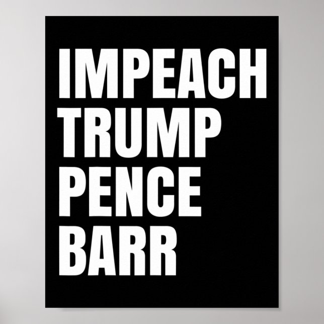 Poster Impeachment Trump Pence Rr 1 (Frente)