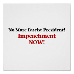Póster Impeçar Trump Agora