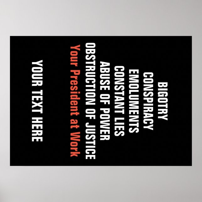 Póster Impedimento de Obstrução Emolumentos de Colusão Bi (Frente)