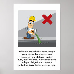 Póster Impedindo a poluição 001