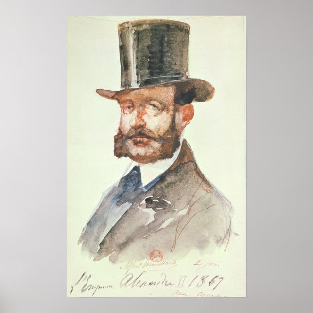 Poster Imperador Alexandre II nas Raças (Frente)