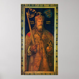 Poster Imperador Charlemagne - Albrecht Durer - c1511