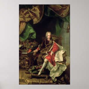 Póster Imperador Charles VI, c.1730,