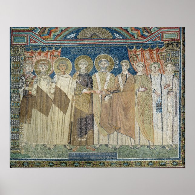 Póster Imperador Constantine IV concede imunidade fiscal (Frente)