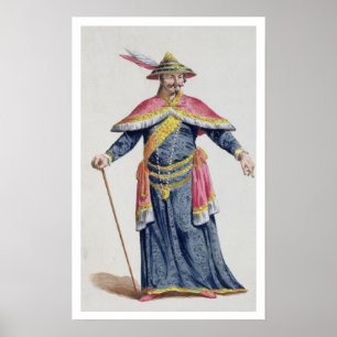 Póster Imperador de Yu de China 'de DES Estampes de