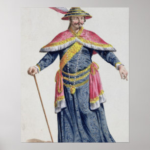 Poster Imperador de Yu de China 'de DES Estampes de