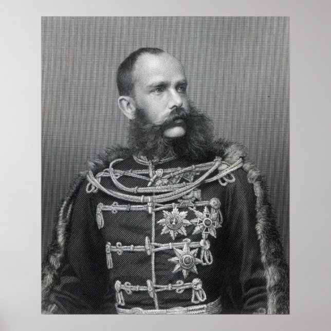Poster Imperador Franz José I da Áustria (Frente)