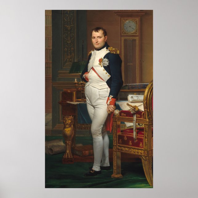 Poster Imperador Napoleão - Jacques-Louis David Fine Art (Frente)