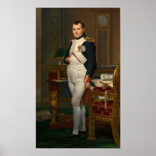 Póster Imperador Napoleon em seu estudo no Tuileries