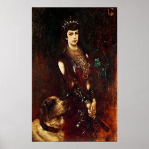 Póster Imperatriz Elizabeth de Áustria, 1883