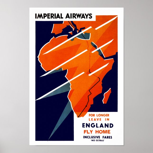 Poster Imperial Airways Africa (Frente)