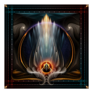 Póster Imperial View Fractal Art Perfect Poster