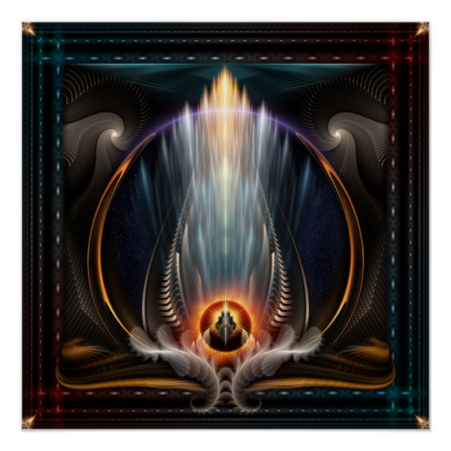 Póster Imperial View Fractal Art Perfect Poster (Frente)
