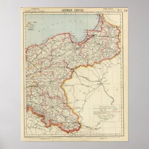 Poster Império alemão do nordeste