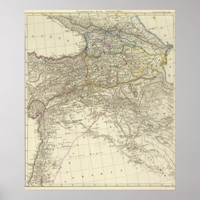 Póster Império Bizantino, Leste (Frente)