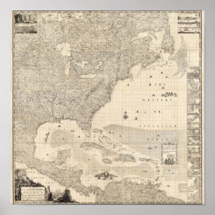 Póster Império Britânico composto em América