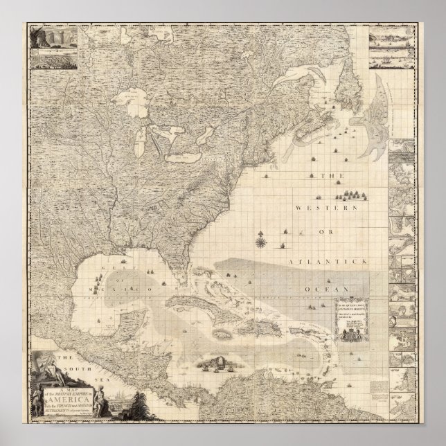 Póster Império Britânico Composto na América (Frente)