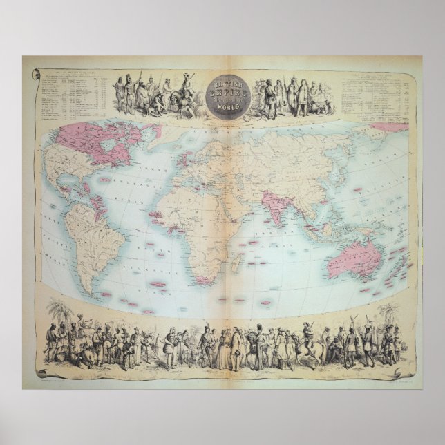 Póster Império Britânico em todo o mundo (Frente)