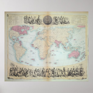 Póster Império Britânico no mundo inteiro