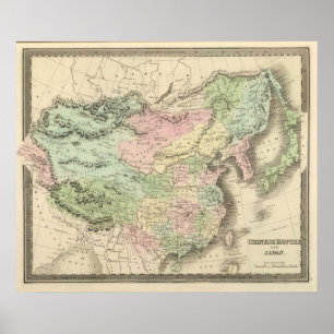 Poster Império Chinês e Japão