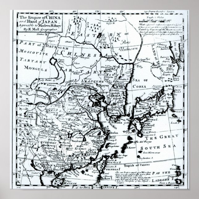 Póster Império da China e Ilha do Japão (Frente)