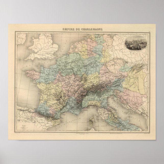 Poster Império de Charlemagne (Frente)