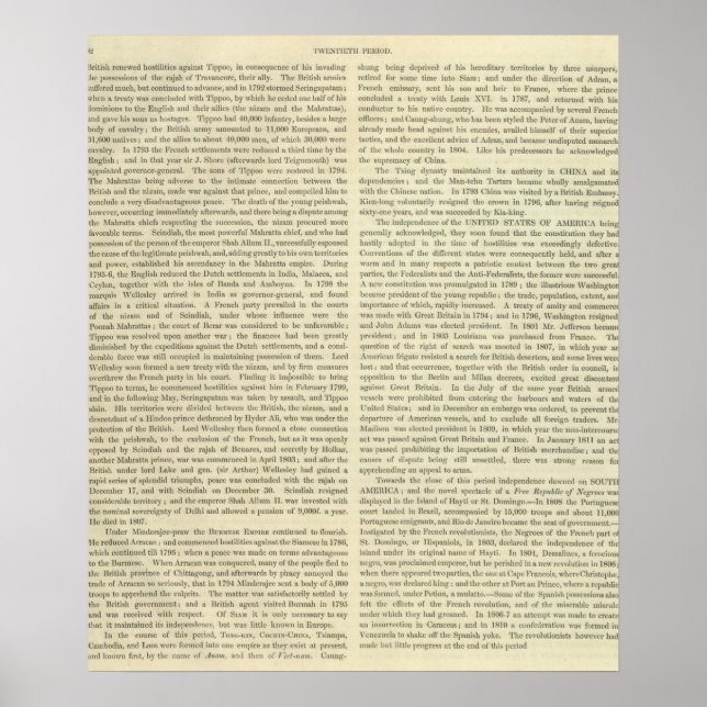 Póster Império de Napoleão Bonaparte 1811 AD (Frente)