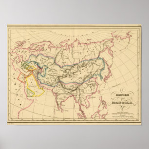 Poster Império dos Mongols