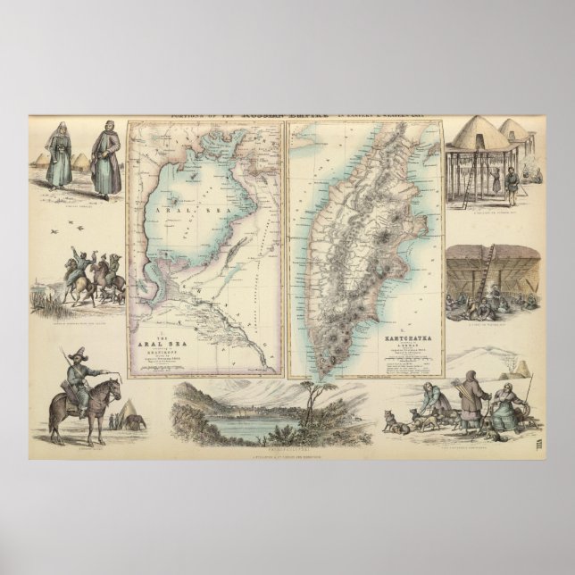 Poster Império Russo na Ásia Oriental e Ocidental (Frente)