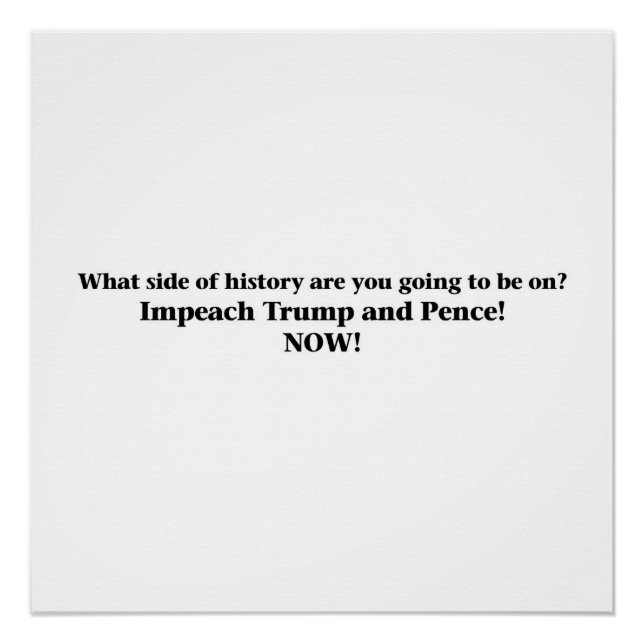Póster Impetar Trump e Pence (Frente)