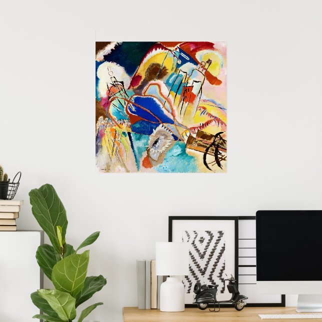 Poster Implantação 30 (Canhões) por Wassily Kandinsky (Escritório em casa)