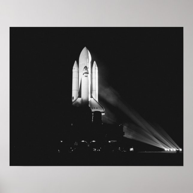 Póster Implantação da Colúmbia do Ônibus Espacial (STS-2) (Frente)
