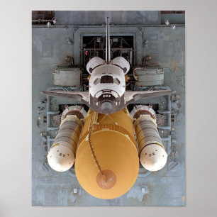 Poster Implantação de Atlântida de Shuttle Espacial (STS-
